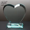 Fashion New Design Wholesale Cheap Custom Transparent heart shaped Crystal Trophies And Awards