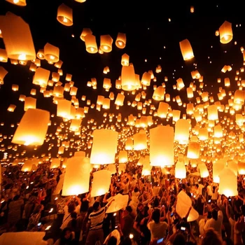 Small Chinese Sky Lanterns Wishing Lamp 