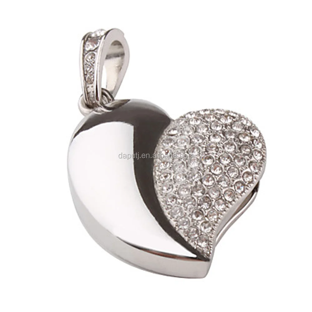 Luxury gift heart shaped usb flash drive for girl - ANKUX.COM