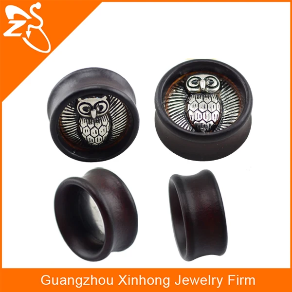 Dark Organic Wooden Ear Plug Piercing,Classic Organic Plugs Piercing