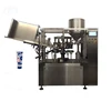 Automatic tube filing and sealing machine for sealing aluminum tube tail