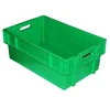 Food grade vegetable and fruit storage stack and nest plastic crate