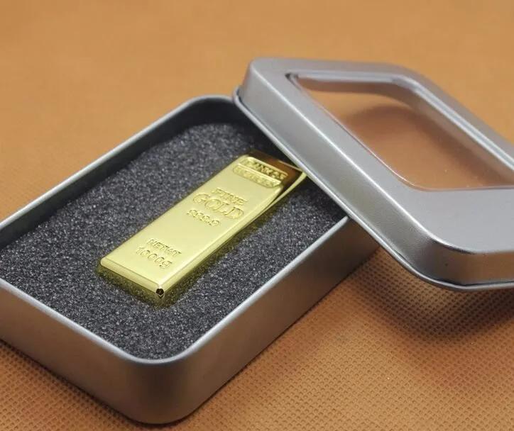 Free sample gold bar usb flash drive customized logo - ANKUX.COM