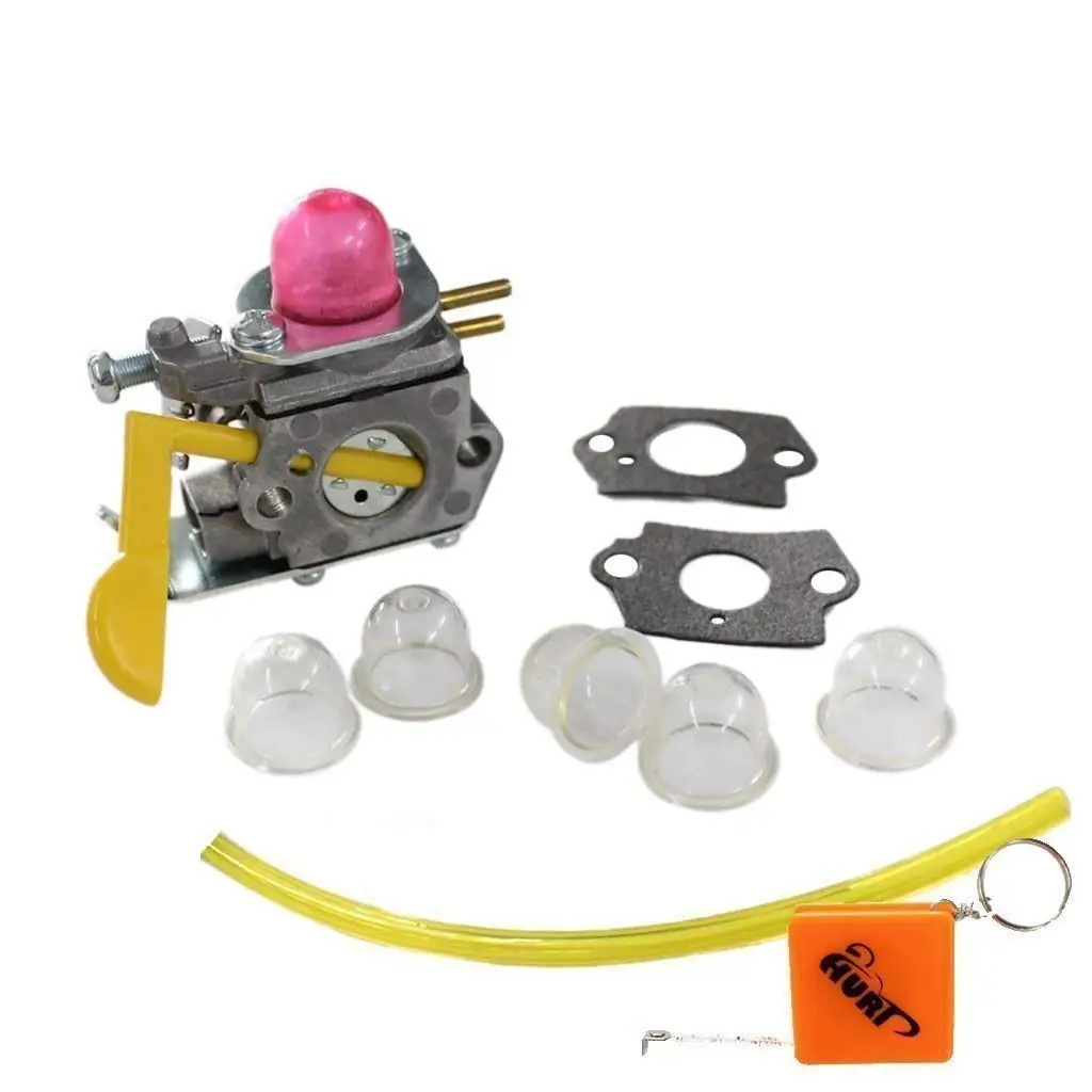 Buy HURI Carburetor with Gasket Primer Bulb Fuel Line for Poulan Weed