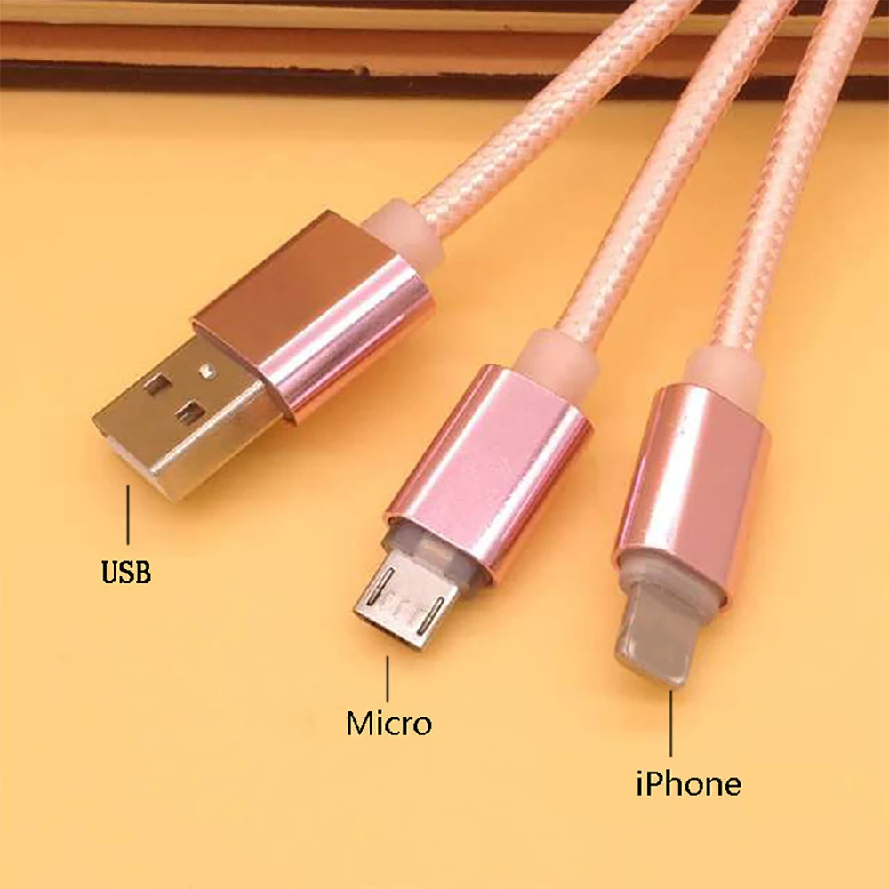 Gold Color Portable Keychain For Iphone Charger Keychain Mobile Charger