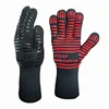 Amazon Suppliers Kitchen Oven Extreme Heat Resistant Gloves, Silicone BBQ Gloves For Grill Gloves EN407 CE