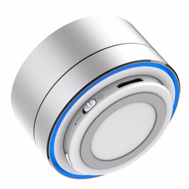 A10 round shape alexa radio bluetooth speaker stand roundness Aluminium alloy radio wireless BT speaker soundbox - ANKUX.COM