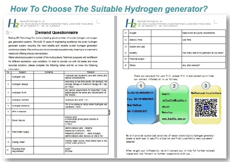 Hydrogen generation plant with output 5Nm3