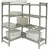 2019 Hot sales NSF Certificate adjustable stationary or mobile shelf rack plastic storage shelving