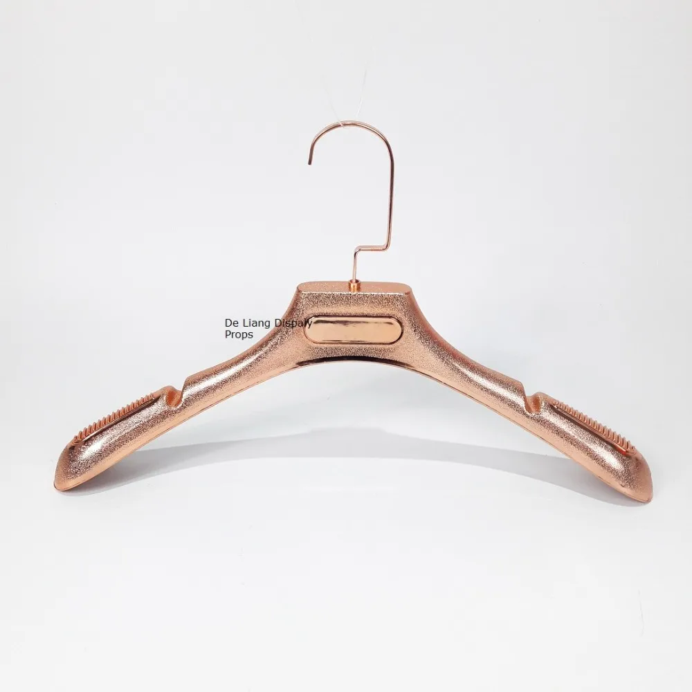 Dlp756 Female Hanger Wholesale Cheap Plastic Hanger Rose Golden/silver Color Hanger Machine Gold