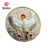Wholesale custom silver eagle coin design with diamond
