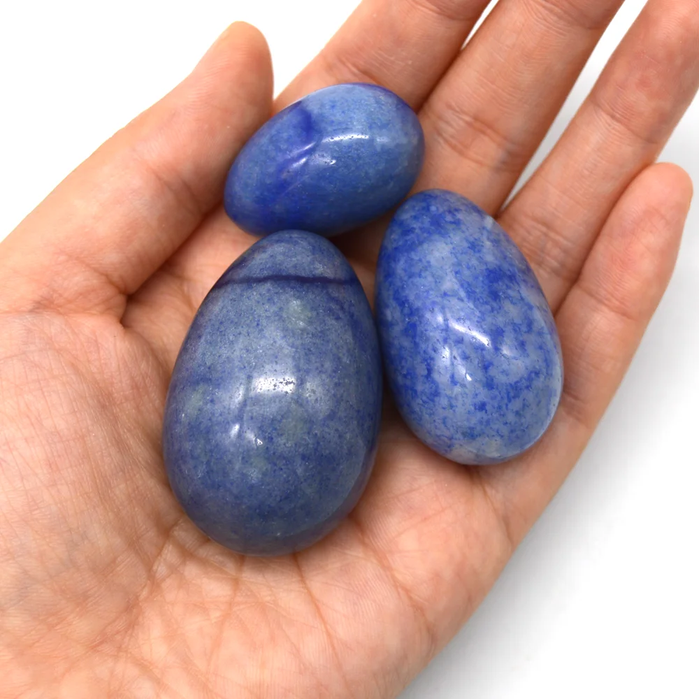 天然蓝色 aventurine yoni 鸡蛋 kegel 锻炼玉 yoni 鸡蛋为盆底肌肉