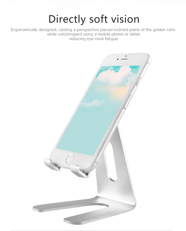 Tel&eacute;fono inteligente o tableta titular de la aleaci&oacute;n de aluminio de soporte para ipad personalizado del tel&eacute;fono celular de metal venta al por menor de exhibici&oacute;n de - ANKUX.COM