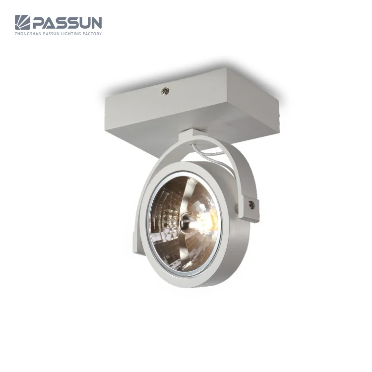aluminium casing surface mounted g53 12v AR111 spot light fixture