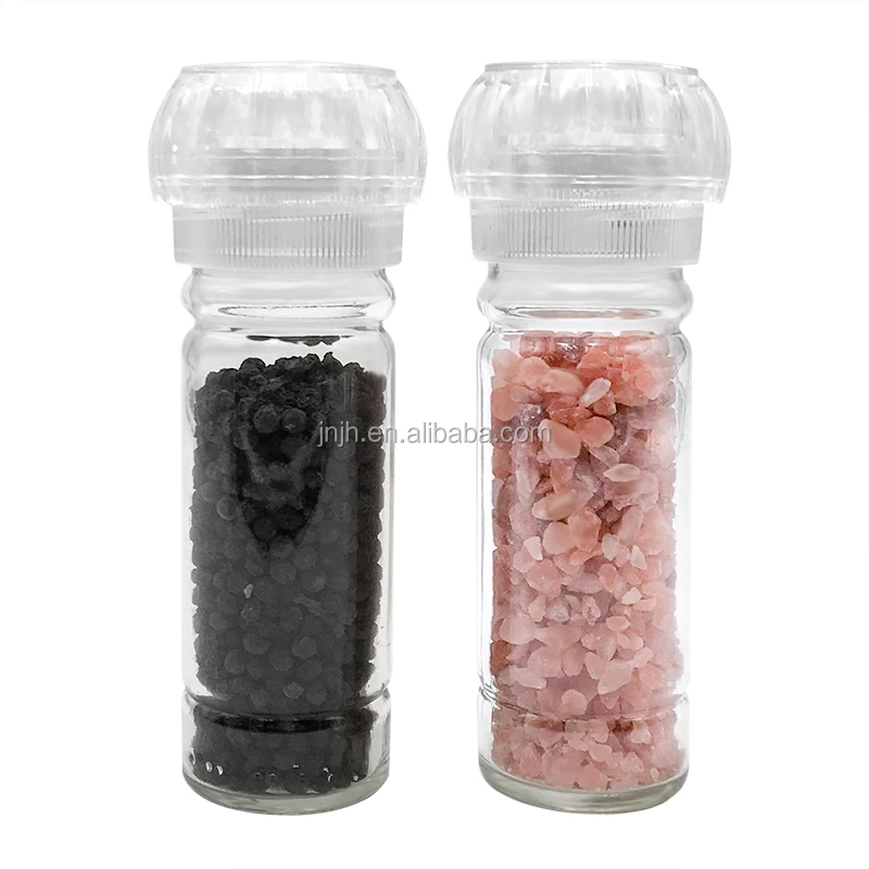 Decorative Salt And Pepper Plastic Bottle / Glass Jar For Spices 100ml