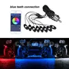offroad under vehicle motorcycle 8 pods remote control voiture Bateau Multicolor RGBW kit led Rock Light for Car Boat Fashion