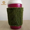 Hot drink cup knit cuff - crochet hot drink jacket sleeve