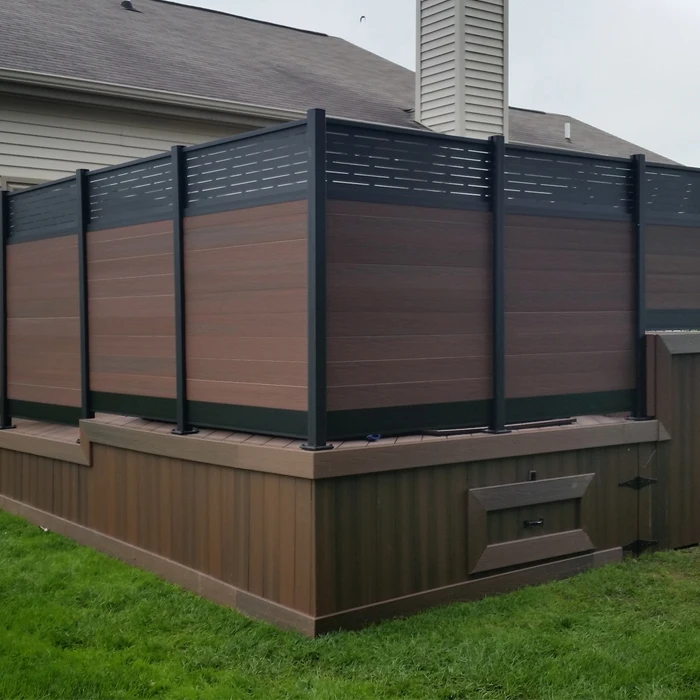 Easy Installation Eco-friendly Wood Plastic Composite Garden Fence
