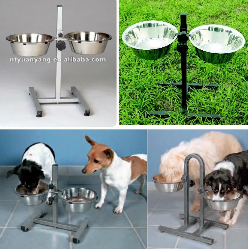 Metal Adjustable Stand H Shaped Dog Feeder With Dog Bowl Buy Dog