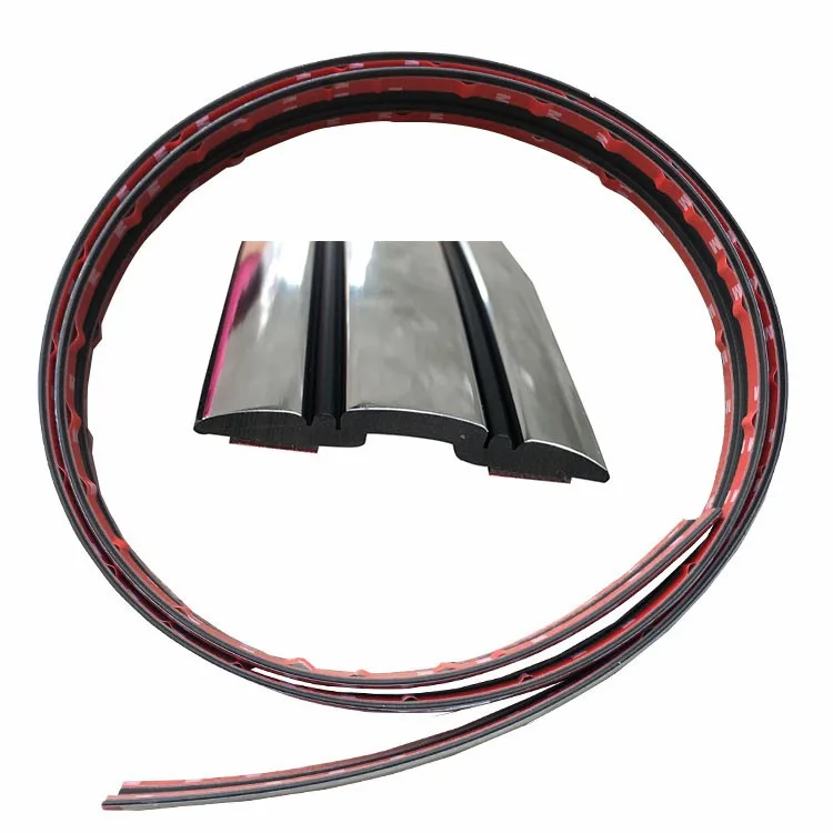 thumbnail image 2 of E-Tech 8mm Chrome Car Detail Body Trim Grill Protection Strip Kit + Dust Caps 2 of 2