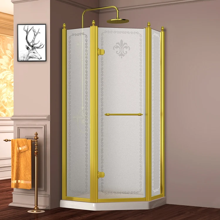 Diamond Corner Complete Fiberglass Shower Stalls With Glass Doors Buy