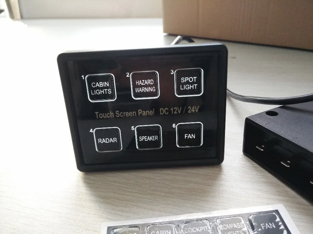 Hot!!! Switch Panel For Car / Boat,12/24v New Type Car/ Boat Touch
