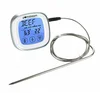 Large LCD Digital Cooking Kitchen Food Meat Thermometer Clock Timer with Stainless Steel Probe