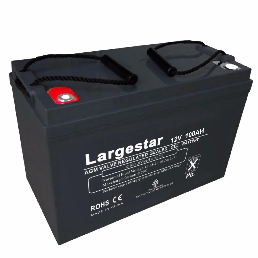 Super Power 12v 100ah Deep Cycle Gel Battery For Factory ...