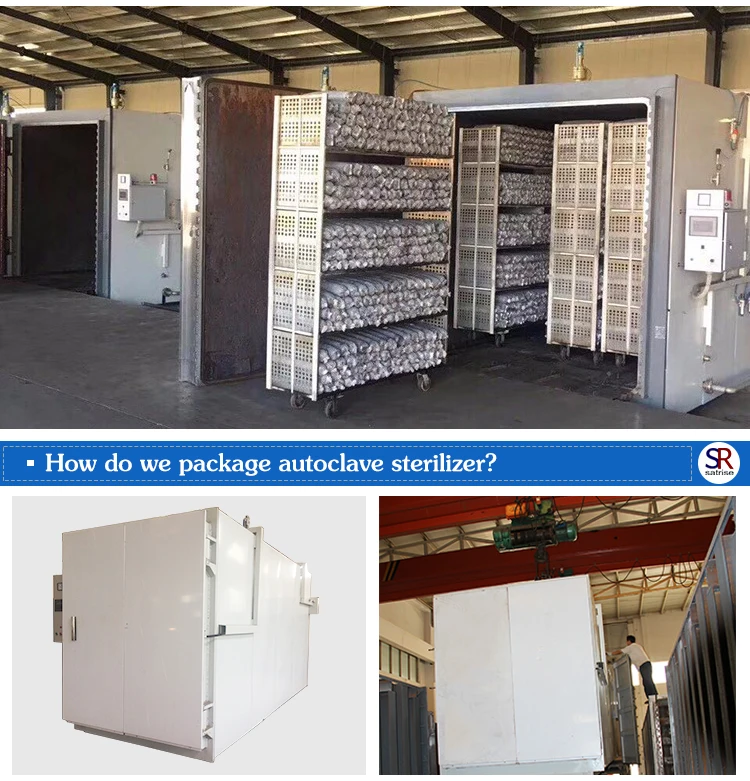 Pressure autoclave steam sterilizer price for mushroom cultivation