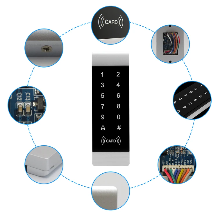 outside waterproof keypad access control for access control system