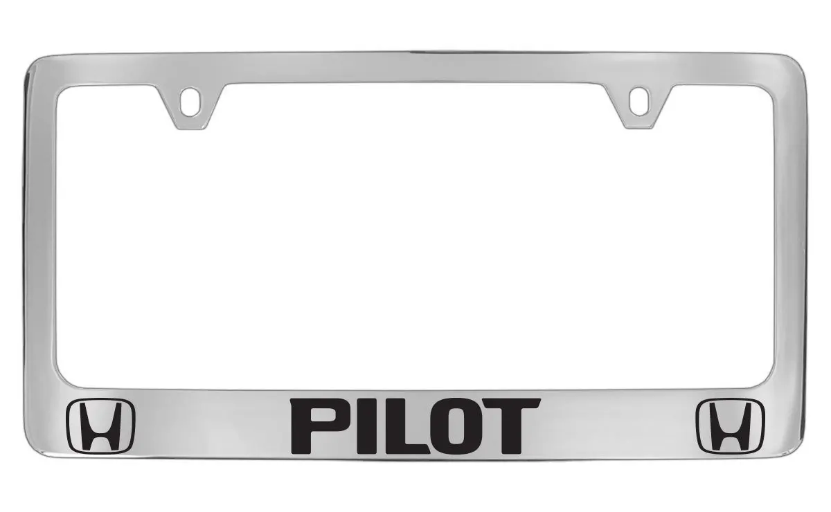 Pilot Automotive LP-061 Chrome Honda 3D License Plate