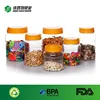 plastic candy jars and containers