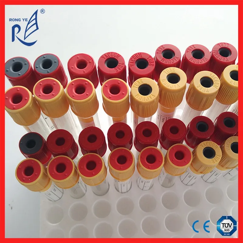 Ce And Iso Medical Disposable Red Cap Serum Blood Collect Tube