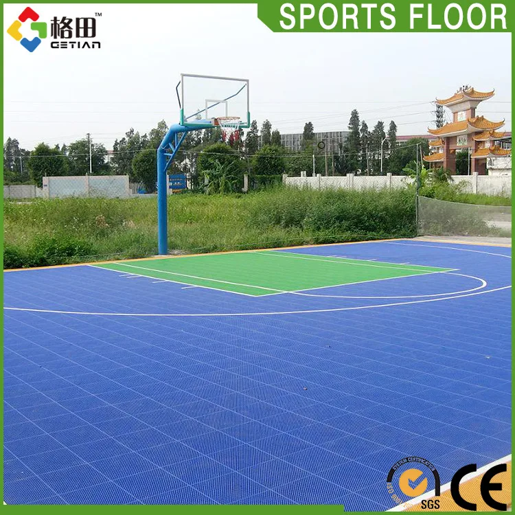 Environmental Conservation Outdoor Basketball Flooring Removable