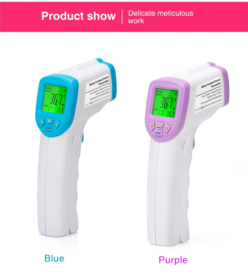 Baby Adult Forehead Non Contact Infrared Thermometer With Lcd Backlight - KingCare | KingCare.net
