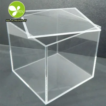 clear perspex box