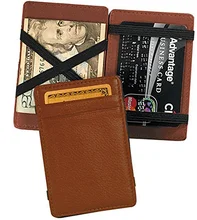 100% топ из натуральной яловой кожи волшебный кошелек с картой