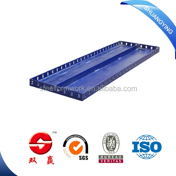 Metal formwork for concrete walls