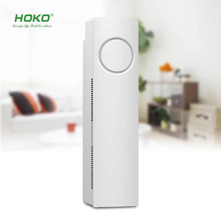 HOKO tower air purifier uv with Ture HEPA removal rate 99.97%