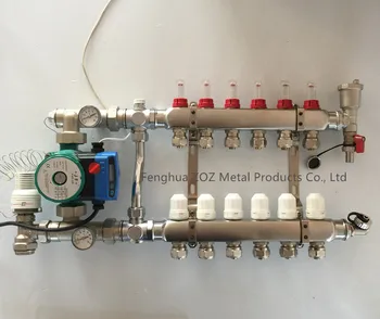 Stainless Steel Manifold For Pex Tubing Radiant Heating Hydronic