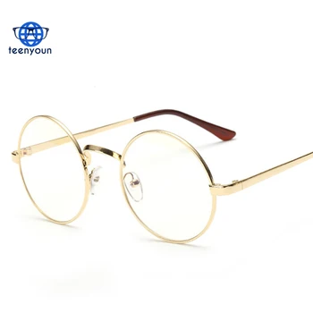 Cheap Round Nerd Eyeglasses Clear Lens 