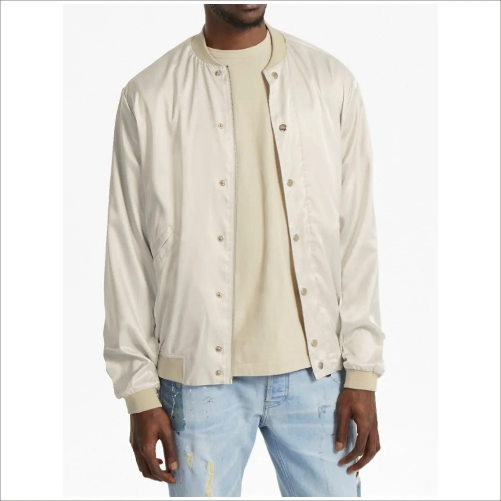bomber with button up