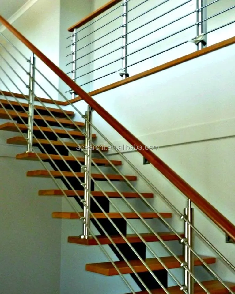 Wholesale Price Stainless Steel Stair Railing With Solid Rod Infill
