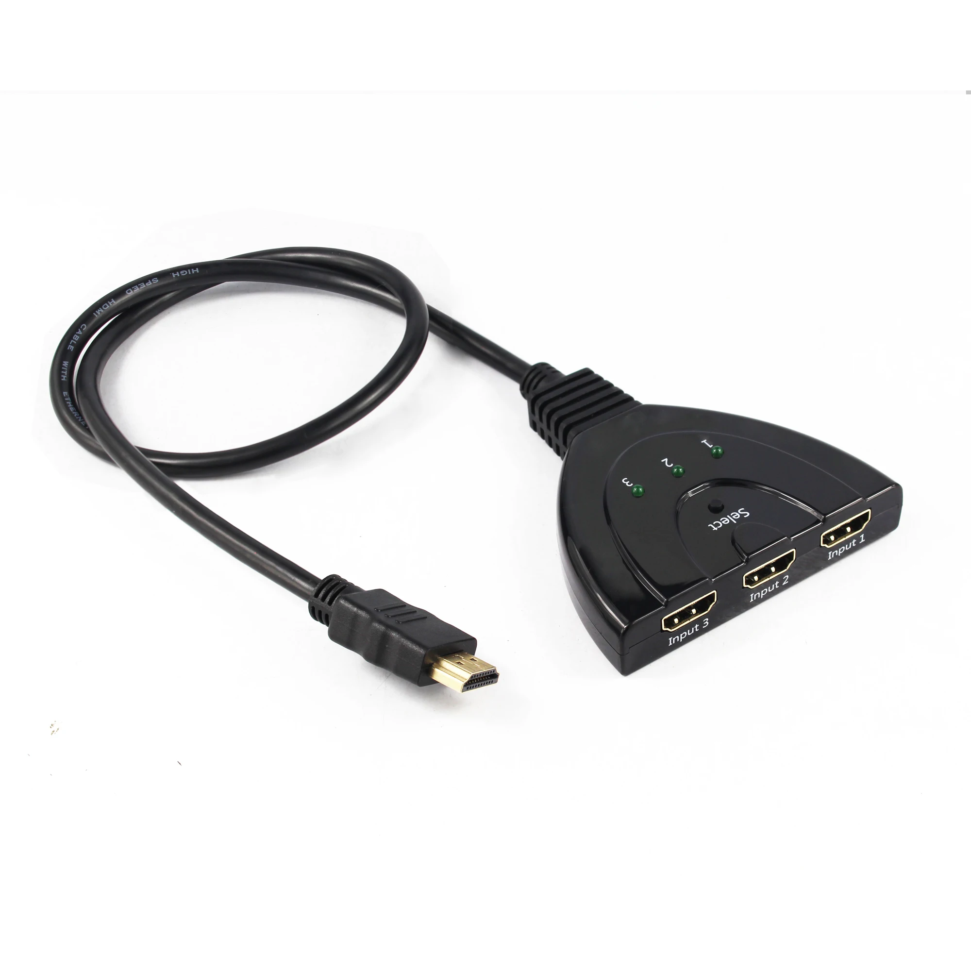 3 Port Hdmi Splitter 1080p 3d Switcher 3x1 Auto Switch 3-in 1-out With ...