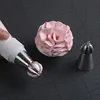 Amazon Ebay Hot Sale Ball Lace Pastry Flower Torch Bag Baking Cookie Cupcake Cake Decorating Russian Icing Piping Tips Nozzles