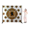 Custom image printing tradeshow display heavy duty step and repeat backdrop banner stand adjustable