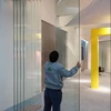 Tempered glass room partition removable wall glass banquet partition wall divider