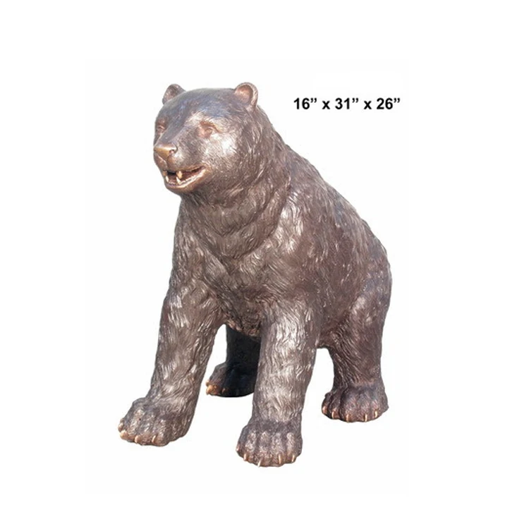 outdoor polar bear statue