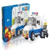 Police command car building blocks Series adds family interaction to