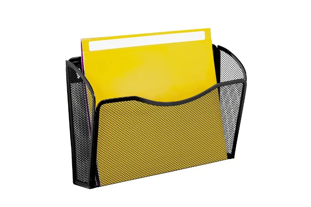 Office Metal Stationery Wideny Wire Mesh Desk Storage Organizer Holder